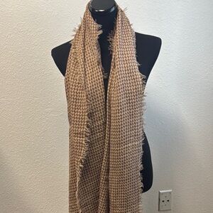 Brown Houndstooth Women's Scarf